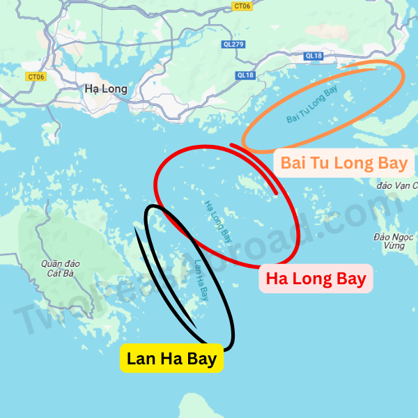Ha Long Bay vs Lan Ha Bay vs Bai Tu Long Bay